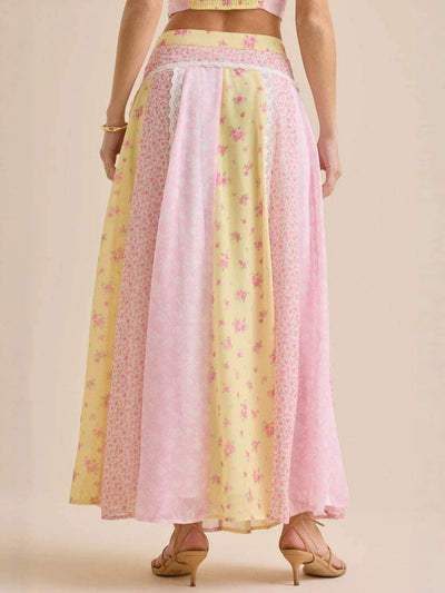 Printed Camisole and Long Skirt Two-Piece Set